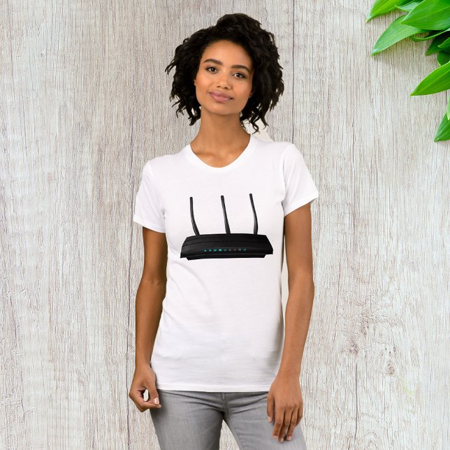 Wireless Router Womens T-Shirt (Creator Uploaded)