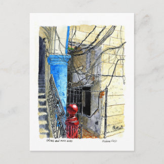 Wires and More Wires, Old Havana, Cuba Postcard