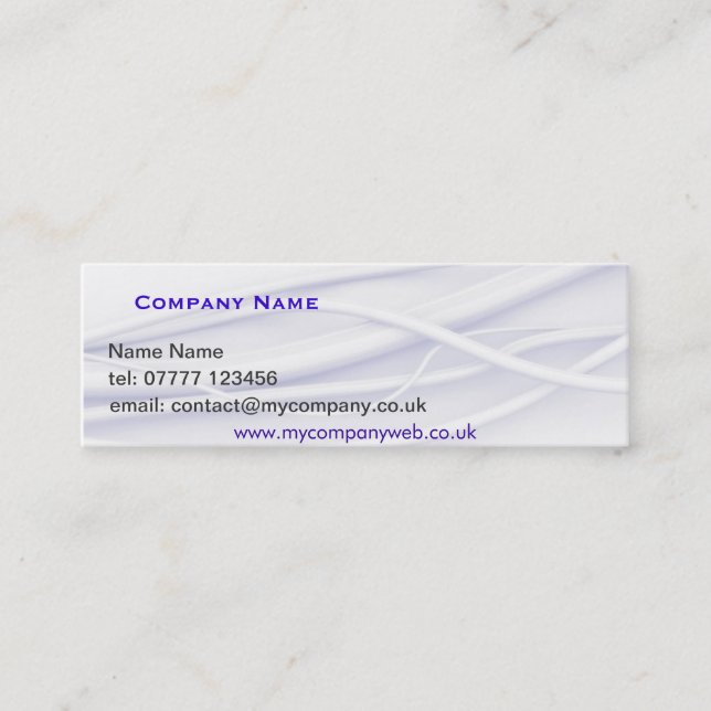 Wires Mini Business Card (Front)