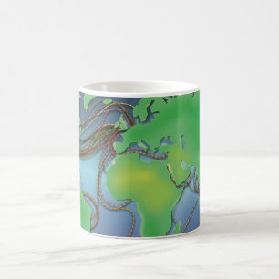Wires of the World - Undersea Cables Coffee Mug