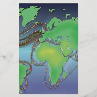 Wires of the World - Undersea Cables Stationery
