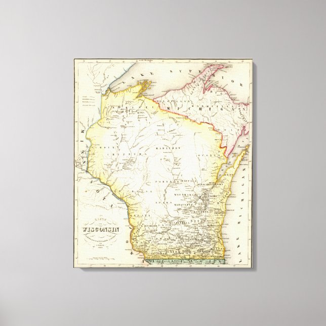 Wisconsin 4 canvas print (Front)