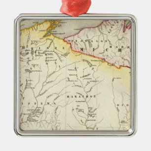 Wisconsin 6 metal tree decoration