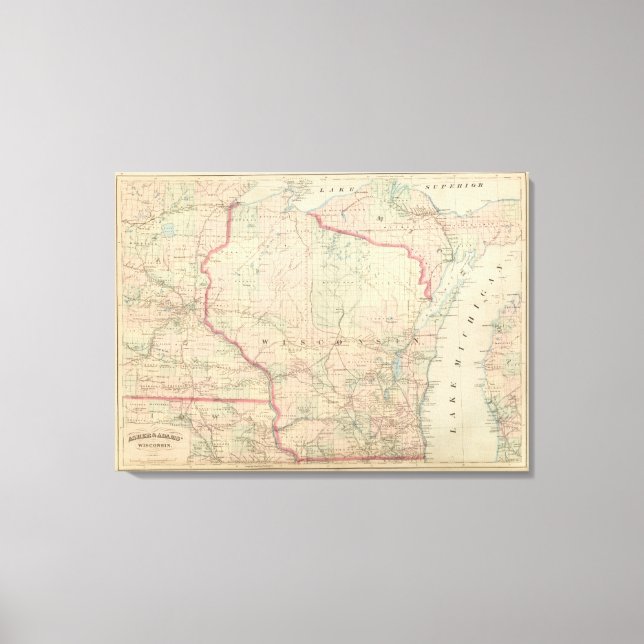 Wisconsin 7 canvas print (Front)