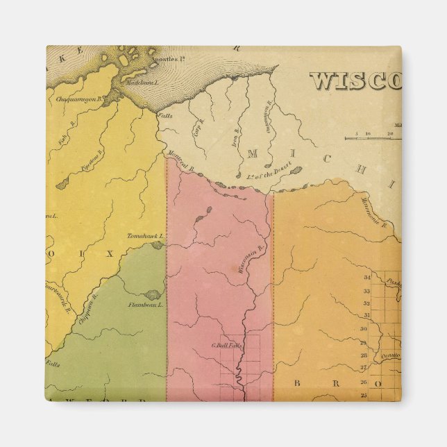 Wisconsin 7 magnet (Front)