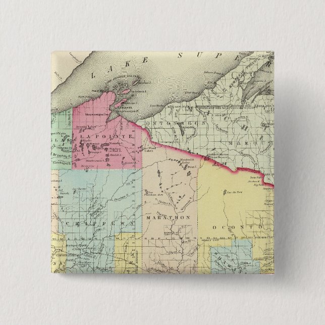 Wisconsin 8 15 cm square badge (Front)