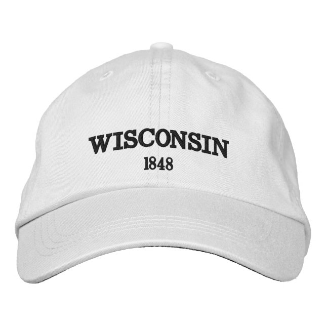 Wisconsin Adjustable Baseball Hat (Front)