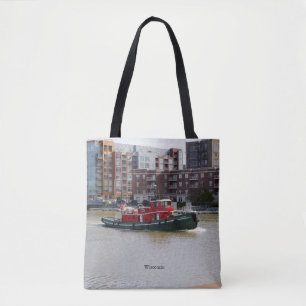 Wisconsin all over tote bag