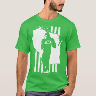 Wisconsin American Flag T-Shirt