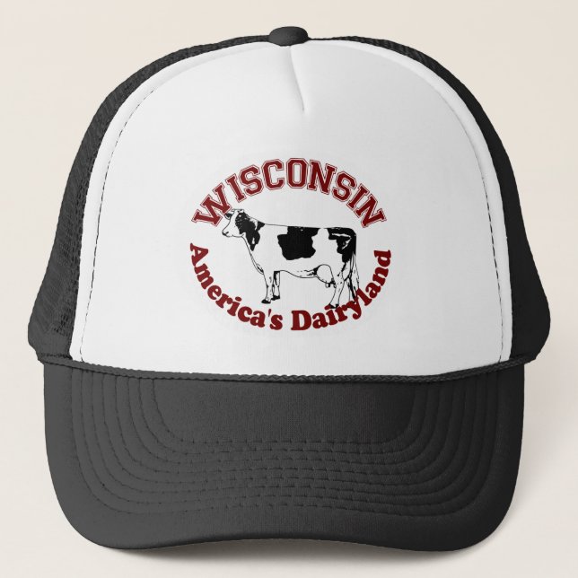 Wisconsin America's Dairyland Trucker Hat (Front)