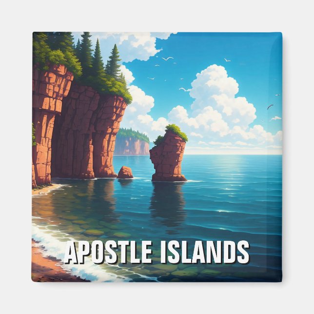 Wisconsin Apostle Islands National Lakeshore Magnet (Front)