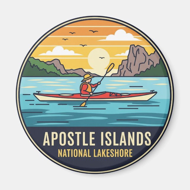 Wisconsin Apostle Islands National Lakeshore Magnet (Front)
