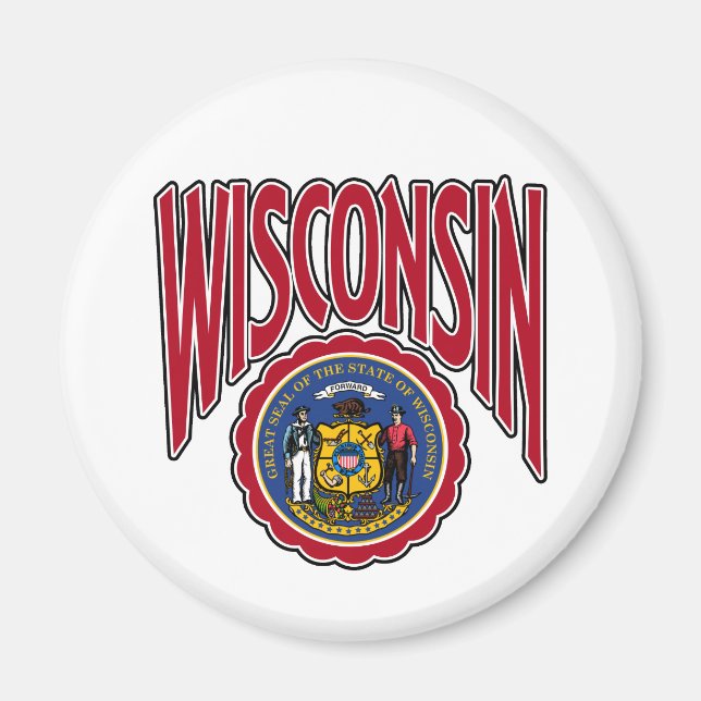 Wisconsin Arc and Seal Magnet (Front)