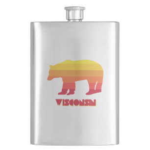 Wisconsin Bear Hip Flask
