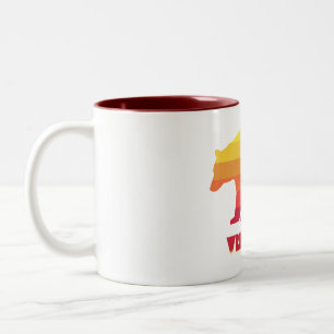 Wisconsin Bear Two-Tone Coffee Mug