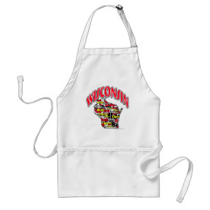 Wisconsin Beer Brats Cheese Fish-Fry Standard Apron