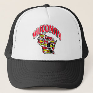 Wisconsin Beer Brats Cheese Fish-Fry Trucker Hat