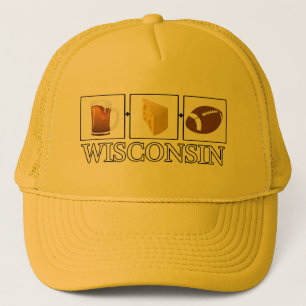 Wisconsin Beer Cheese Football Hat