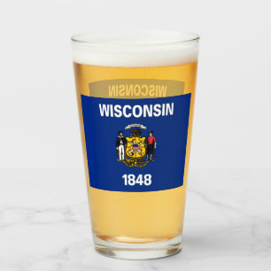 WISCONSIN BEER GLASS