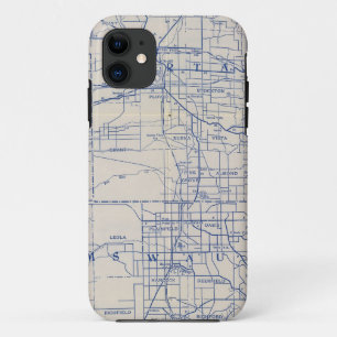 Wisconsin Bicycle Road Map 2 iPhone 11 Case