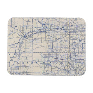 Wisconsin Bicycle Road Map 2 Magnet