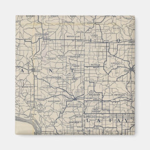 Wisconsin Bicycle Road Map 8 Magnet