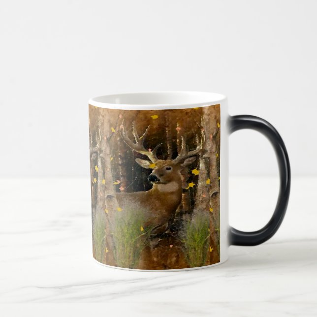 Wisconsin Big Buck Whitetail Deer Signature Mug (Right)