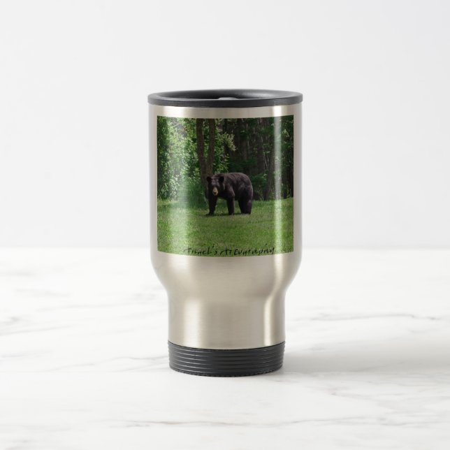 Wisconsin Black bear Travel Mug (Center)