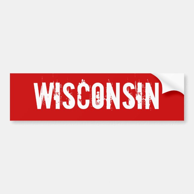 Wisconsin Bumper Sticker (Front)