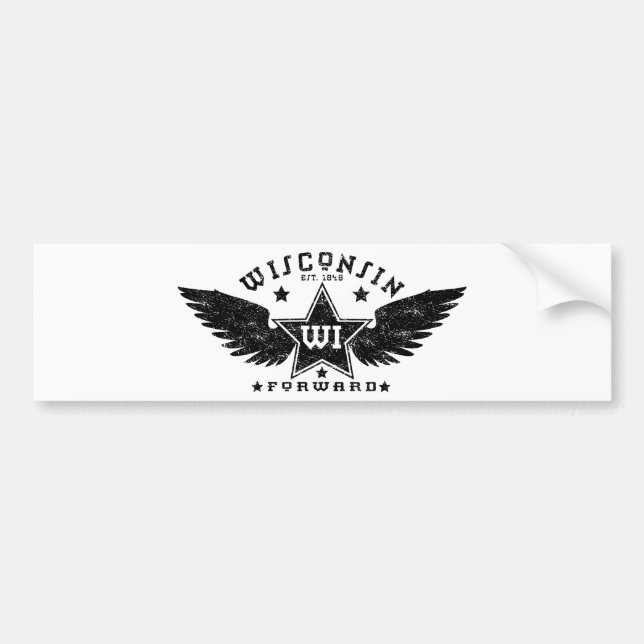 Wisconsin Bumper Sticker (Front)