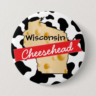 Wisconsin Cheesehead Button
