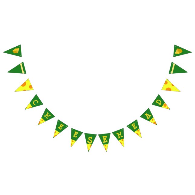 Wisconsin Cheesehead Greenbay Party Banner (All)