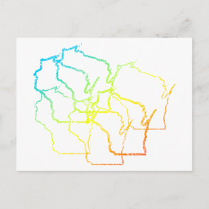 wisconsin chill fade postcard