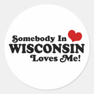 Wisconsin Classic Round Sticker