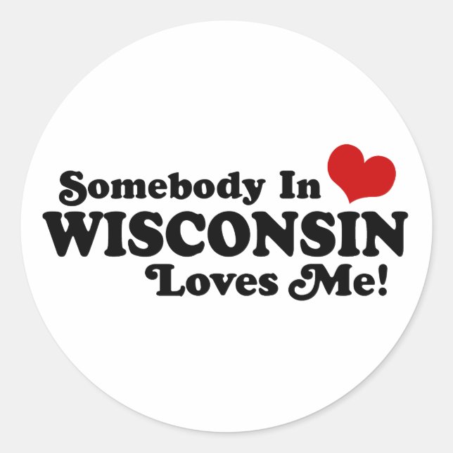 Wisconsin Classic Round Sticker (Front)
