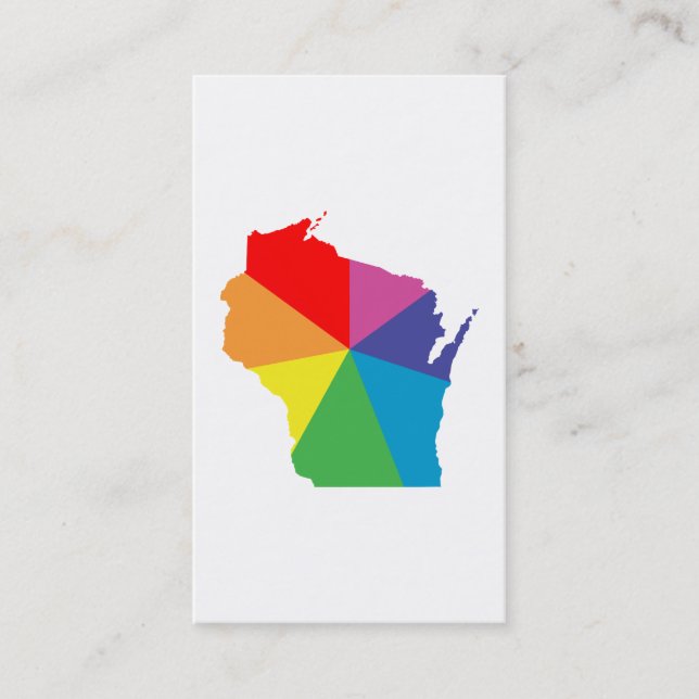 wisconsin colour burst business card (Front)