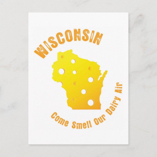Wisconsin Come Smell Our Dairy Air Postcard (Front)