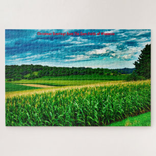 Wisconsin Corn Fields. Jigsaw Puzzle