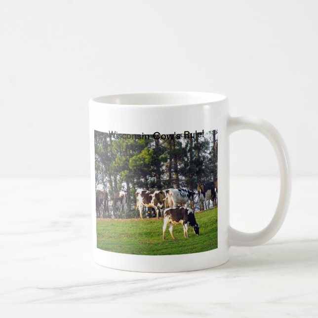 Wisconsin Cow's Rule Coffee Mug (Right)