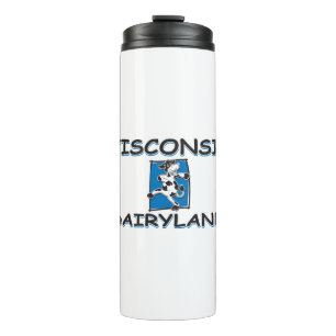 Wisconsin-Dairyland-Cartoon-Cows Thermal Tumbler