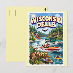Wisconsin Dells Adventure – Waterparks and Ducks Postcard