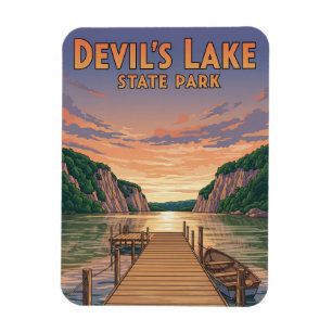 Wisconsin Devil's Lake State Park Travel Magnet