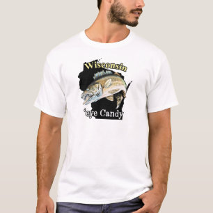 Wisconsin 'Eye Candy Funny Walleye Fishing T-Shirt