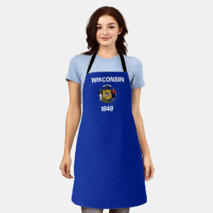 Wisconsin flag apron