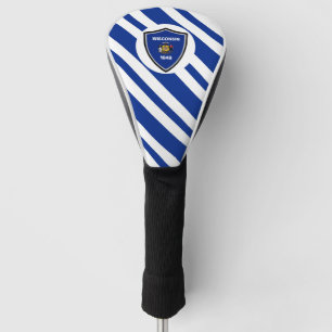 Wisconsin flag golf head cover