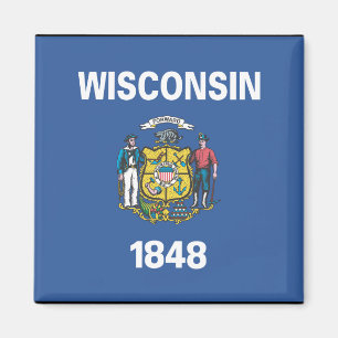 WISCONSIN FLAG MAGNET