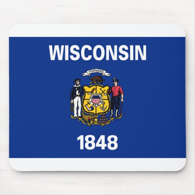 Wisconsin flag mouse mat (Front)