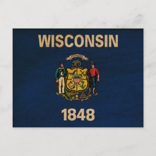 Wisconsin Flag Postcard