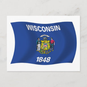 Wisconsin Flag Postcard