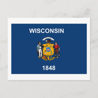Wisconsin Flag Postcard